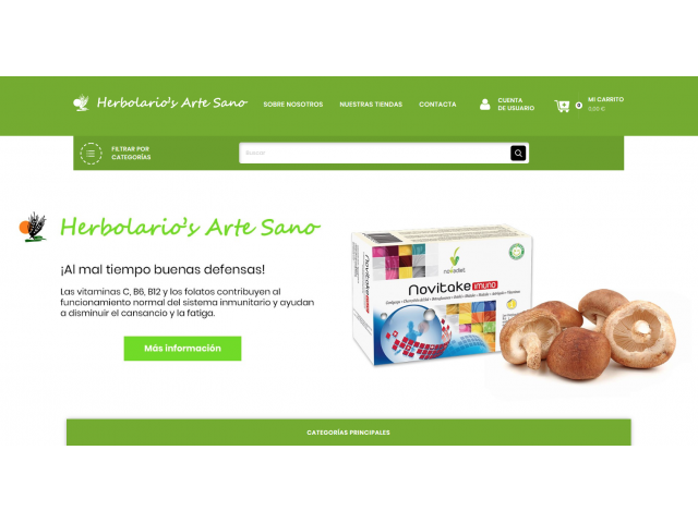 Nueva web Herbolarios Artesano